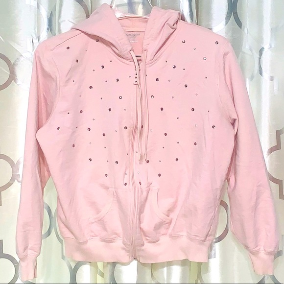 Oleg Cassini Sport Jackets & Blazers - OLEG CASSINI SPORT CUTE EMBELLISHED HOODED SWEATER SIZE XL